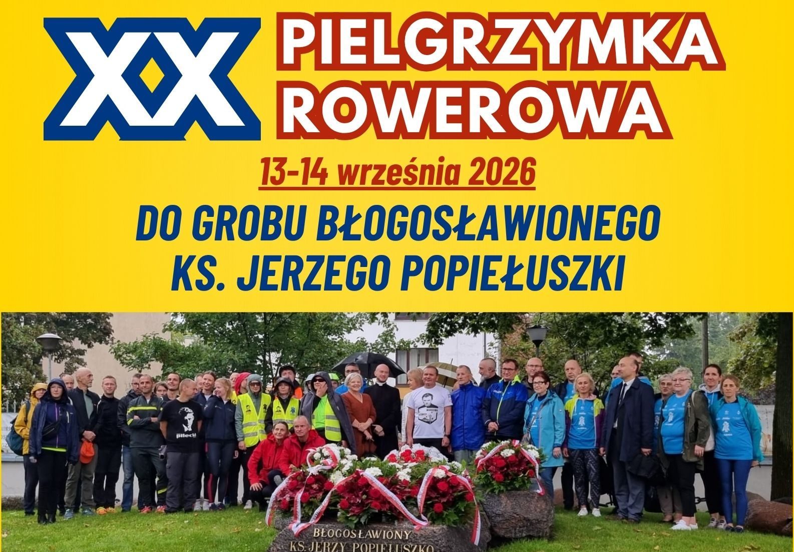 Plakat pielgrzymka rowerowa 2026